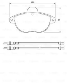 Комплект тормозных колодок BOSCH 0 986 424 473