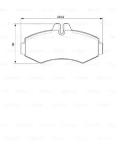 Комплект тормозных колодок BOSCH 0 986 424 476