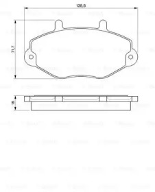 Комплект тормозных колодок BOSCH 0 986 424 492