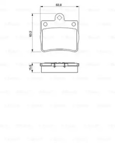 Комплект тормозных колодок BOSCH 0 986 424 497