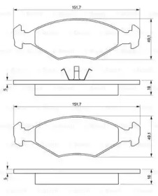 Комплект тормозных колодок BOSCH 0 986 424 514