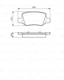 Комплект тормозных колодок BOSCH 0 986 424 522