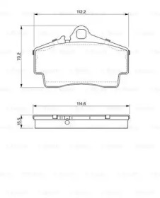 Комплект тормозных колодок BOSCH 0 986 424 569