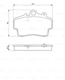 Комплект тормозных колодок BOSCH 0 986 424 570