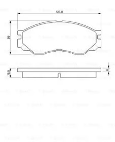 Комплект тормозных колодок BOSCH 0 986 424 572