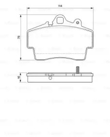 Комплект тормозных колодок BOSCH 0 986 424 615