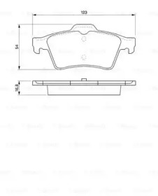 Комплект тормозных колодок BOSCH 0 986 424 617