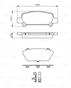 Комплект тормозных колодок BOSCH 0 986 424 650