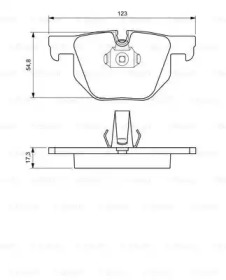 Комплект тормозных колодок BOSCH 0 986 424 653