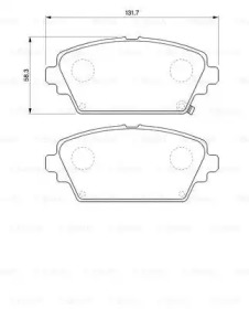 Комплект тормозных колодок BOSCH 0 986 424 663