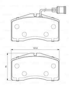 Комплект тормозных колодок BOSCH 0 986 424 664