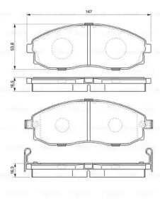 Комплект тормозных колодок BOSCH 0 986 424 670