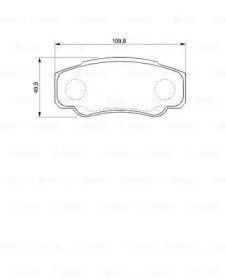 Комплект тормозных колодок BOSCH 0 986 424 704