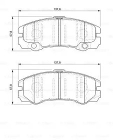 Комплект тормозных колодок BOSCH 0 986 424 760