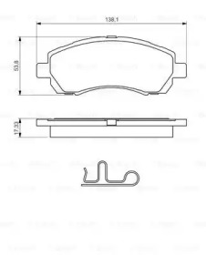 Комплект тормозных колодок BOSCH 0 986 424 770