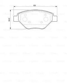 Комплект тормозных колодок BOSCH 0 986 424 774