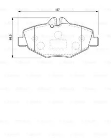 Комплект тормозных колодок BOSCH 0 986 424 787