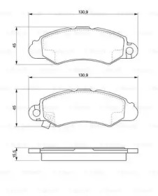 Комплект тормозных колодок BOSCH 0 986 424 804