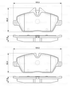 Комплект тормозных колодок BOSCH 0 986 424 819