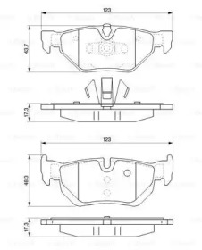 Комплект тормозных колодок BOSCH 0 986 424 821