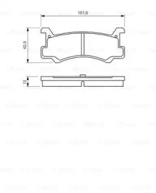 Комплект тормозных колодок BOSCH 0 986 460 080