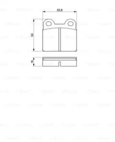 Комплект тормозных колодок BOSCH 0 986 460 101