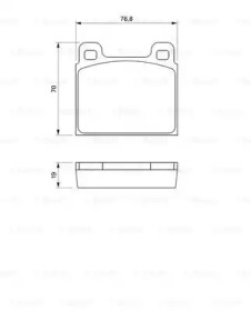 Комплект тормозных колодок, дисковый тормоз BOSCH 0 986 460 111