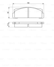 Комплект тормозных колодок BOSCH 0 986 460 736