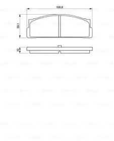 Комплект тормозных колодок, дисковый тормоз BOSCH 0 986 460 741