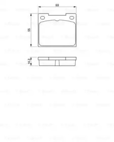 Комплект тормозных колодок BOSCH 0 986 460 881