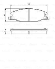 Комплект тормозных колодок BOSCH 0 986 460 960