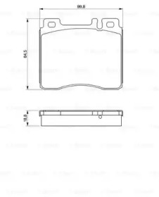 Комплект тормозных колодок BOSCH 0 986 460 976