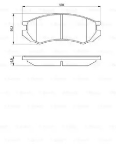 Комплект тормозных колодок BOSCH 0 986 460 981