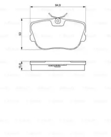 Комплект тормозных колодок BOSCH 0 986 460 988