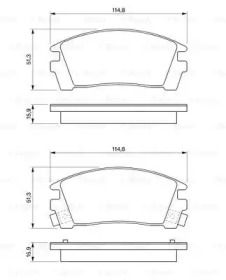 Комплект тормозных колодок BOSCH 0 986 461 760