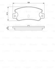 Комплект тормозных колодок BOSCH 0 986 461 770