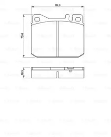 Комплект тормозных колодок BOSCH 0 986 462 803