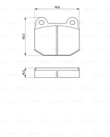 Комплект тормозных колодок, дисковый тормоз BOSCH 0 986 463 232