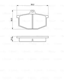 Комплект тормозных колодок, дисковый тормоз BOSCH 0 986 464 801