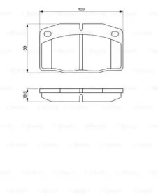 Комплект тормозных колодок BOSCH 0 986 465 141