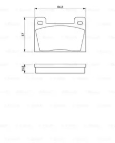 Комплект тормозных колодок, дисковый тормоз BOSCH 0 986 465 610