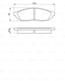 Комплект тормозных колодок BOSCH 0 986 467 311