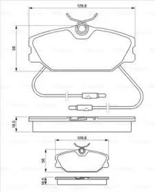 Комплект тормозных колодок BOSCH 0 986 469 191