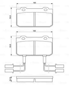 Комплект тормозных колодок, дисковый тормоз BOSCH 0 986 469 441