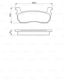 Комплект тормозных колодок BOSCH 0 986 469 570