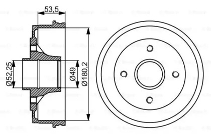 Тормозный барабан BOSCH 0 986 477 061