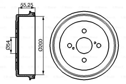 Тормозный барабан BOSCH 0 986 477 082