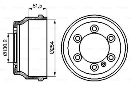 Тормозной барабан BOSCH 0 986 477 085