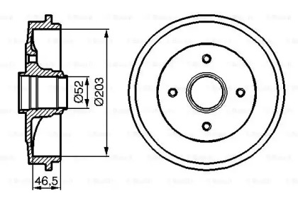 Тормозный барабан BOSCH 0 986 477 127