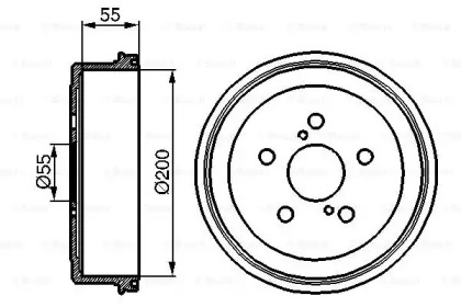 Тормозный барабан BOSCH 0 986 477 139